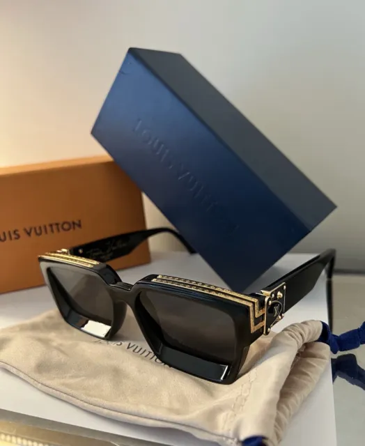 LOUIS VUITTON Acetate 1.1 Millionaires Sunglasses Z1165W Black 385903