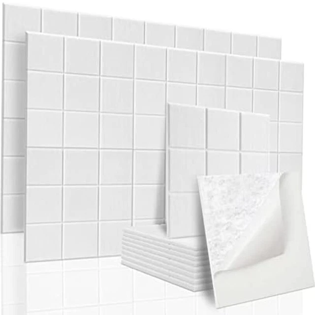 12Pcs Self-Adhesive Acoustic Panels Decor Tiles,Sound Panels 9 Mesh Pin Boa L9N7