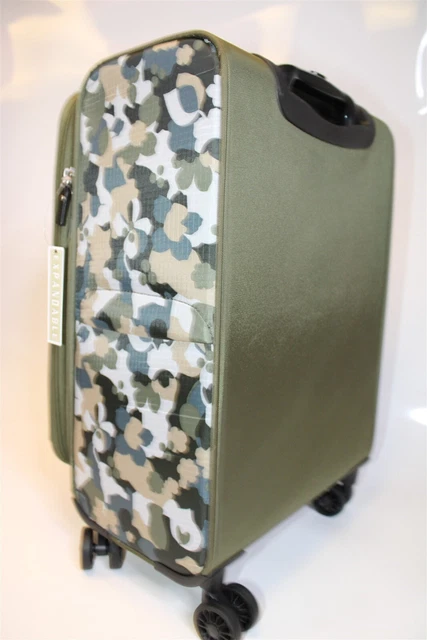 Samantha Brown NEW Olive Geo Camo 2PC Set Carry On/Tote Bag Luggage S7655-35-2PC 10