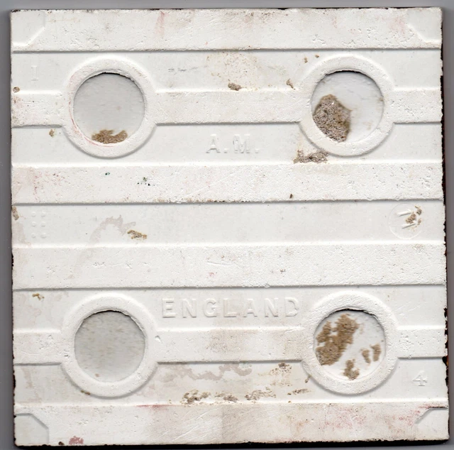 Cream & White Original 216 reclaimed original Art Nouveau tiles 18 ft wall 9