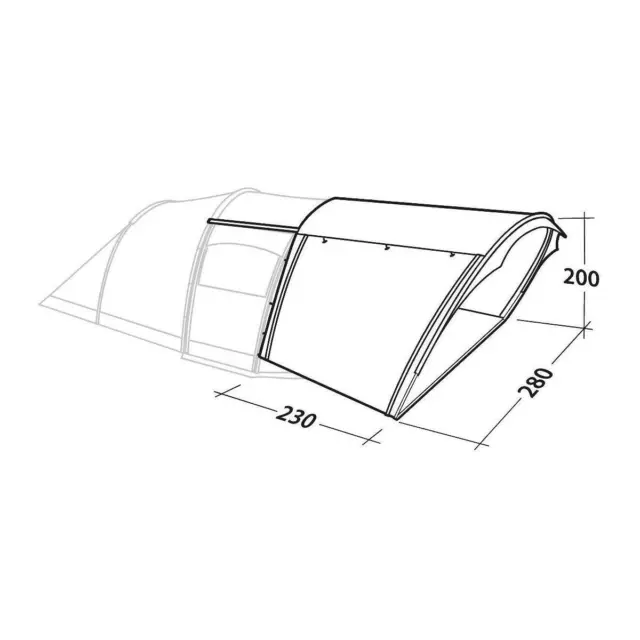 Robens Double Shade Grabber Tunnelvorzelt Campingzelt Vordach Wohnwagen 1391784 2