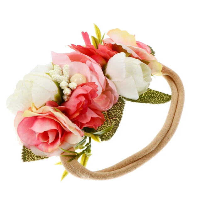 Fasce per la fronte floreale per bambini piccoli fiore per testa della bambina gioielli per capelli corona