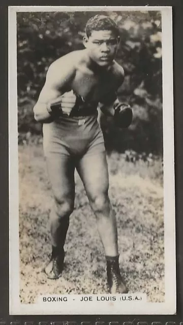 Pattreiouex-Sporting Celebrities 1935 (F54)-#32- Boxing Joe Louis Very Scarce!!