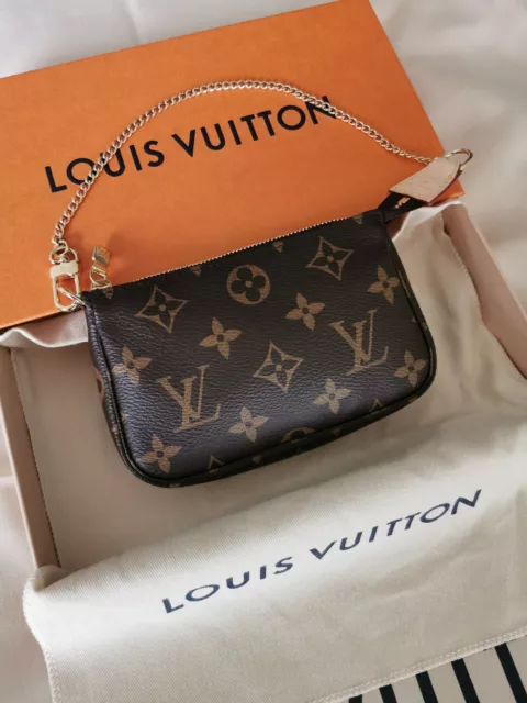 mini pochette accessoires rose gold