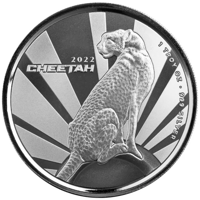 2022 1 oz Cameroon Silver Cheetah Coin (Proof-Like)