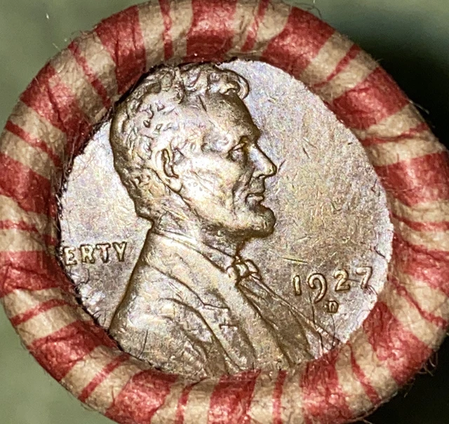 1 US Lincoln Wheat Cent 1C Penny Roll 1927-D/1921-S (50 Coins) 40%+ Pre-1940