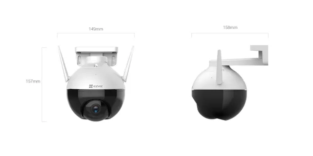 EZVIZ 1080P WLAN IP Kamera, Überwachungskamera mit Farbnachtsicht, NEU