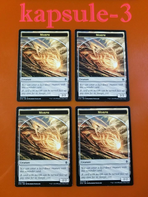 4x Morph | TOKEN 011/013 | Khans of Tarkir | MTG Magic Cards