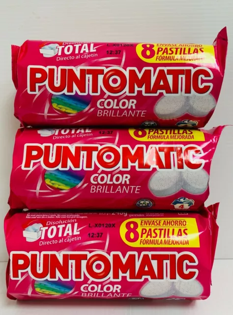 Puntomatic Color Detergente 8 Pastillas Lavadora