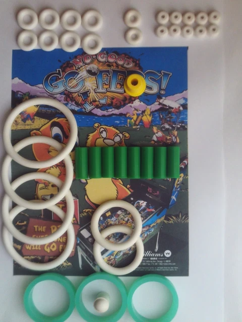 FLIPPER-STAR TREK-DATA EAST-KIT ELASTIQUES.CAOUTCHOUC-rubber kit pinball