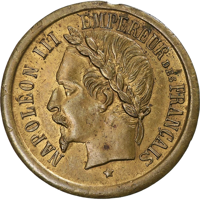[#369652] France, Token, Napoléon III, Empereur, 1852, EF, lai, ton
