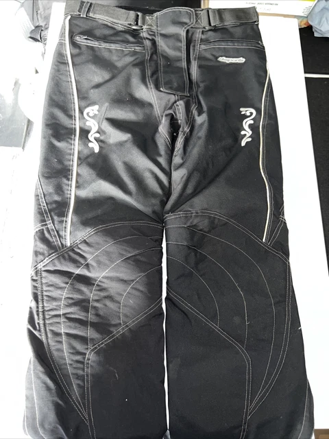 RK Pantaloni Moto Sportivi Taglia 12 Nero Bicicletta Biker Abbigliamento Donna Donna