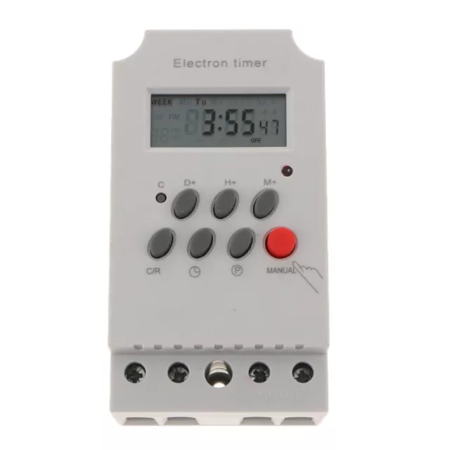 12V DC AC Digital Weekly Programmable Power Timer Time Relay Switch