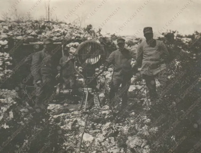 1917c Soldati trincea fronte zona di Guerra fotoelettricisti WW1 Foto militare 3