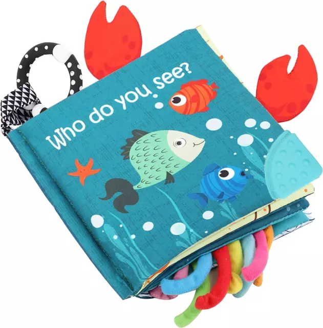 Libros de Peces Para Bebes Juguetes Para Tocar Y Sentir Libros Suaves Arrugados