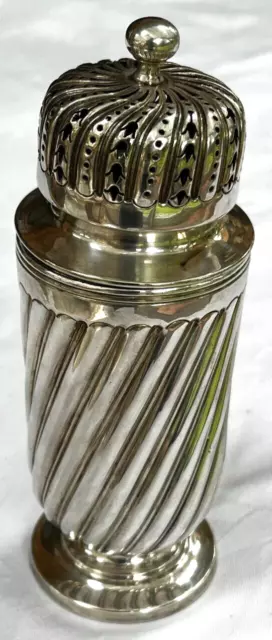 Victorian electro-plated-silver sugar sifter by Fenton Brothers (Sheffield)