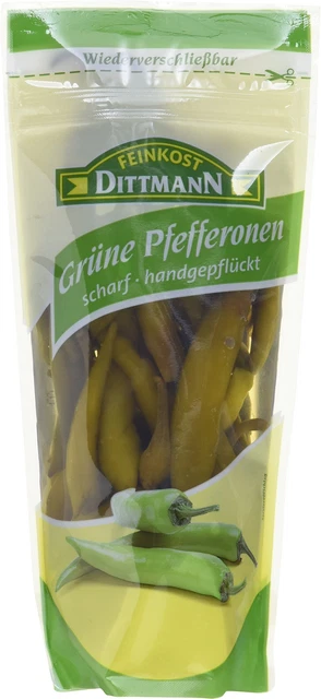 Sacchetto pepperoni Feinkost Dittmann pefferonen affilato 10x 125g NUOVO MHD 15/07/2024