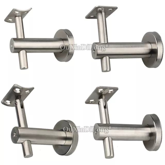 10X Stainless Steel Solid Stair Handrail Wall Brackets Guardrail Support Bracket