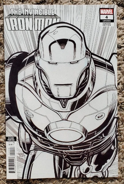 Invincible Iron Man #4 Art Adams 2Nd Print 1:25 Sketch Variant