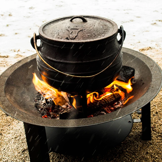 BBQ-Toro Potjie Gusseisen Kessel Bräter, Afrikanischer Kochtopf wie Dutch Oven 2