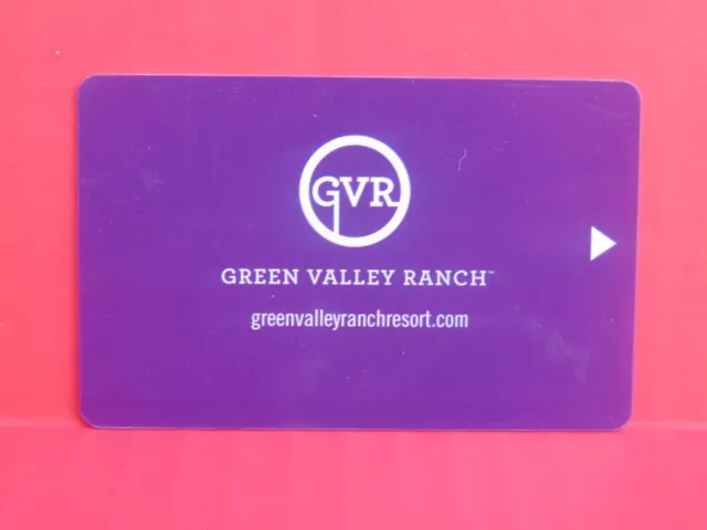 CASINO GVR GREEN VALLEY RANCH Hotel Room Key Card Henderson NV Station Casinos