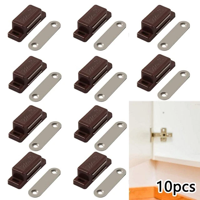 Parti Porta Chiavistello Forte Marrone Magnet 4.5cmx1.5cmx0.140cm 10pc Accessori