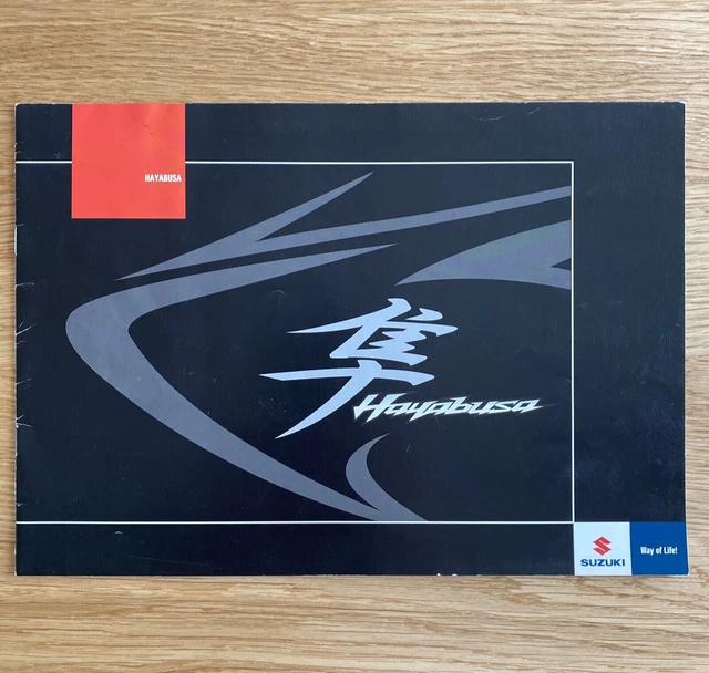Suzuki Hayabusa GSX-R 1300 depliant pubblicitario brochure originale moto 2008