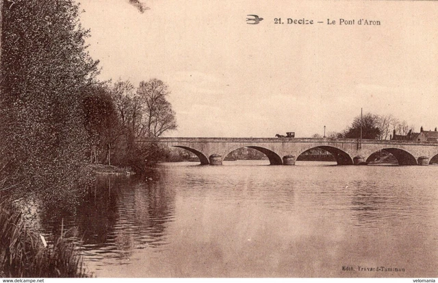 6622 cpa 58 Decize - le Pont d'Aron