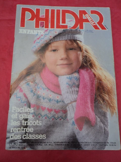Catalogue tricot Paris mailles Phildar enfants n°24 - Livres