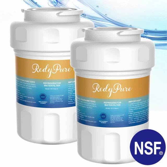 2 PACK REFRIGERATOR Water Filter for GE Smartwater MWF MWFP MWFA HWF