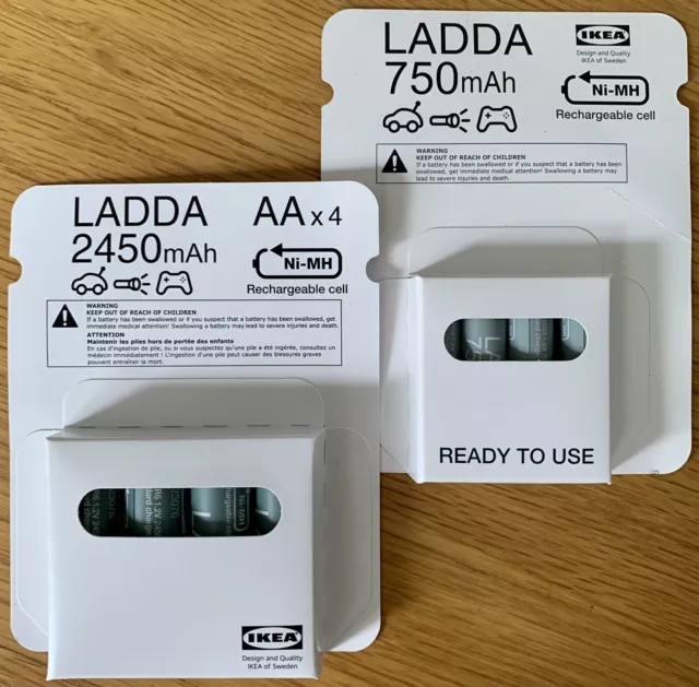 LADDA Pile rechargeable, HR03 AAA 1,2V, 750 mAh - IKEA