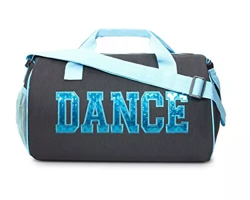 Dance Duffle Bag for Girls Water-resistant Kids Travel Bag with Adjustable Ca...