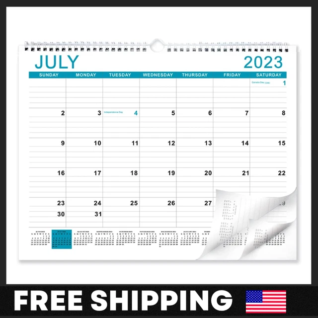 CALENDAR WALL JULY 2023 from 20232024 December 2024 Monthly Runs