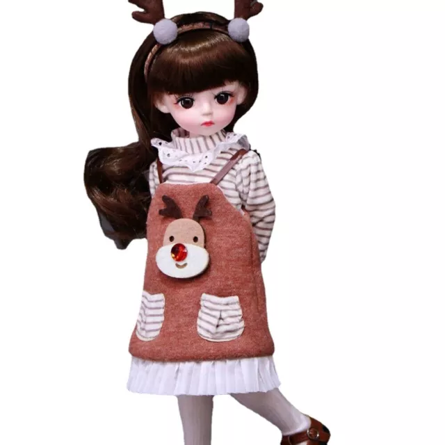 Bambola 1/6 BJD carina bambola ragazza giocattolo con abiti completi migliori regali per bambini realistici