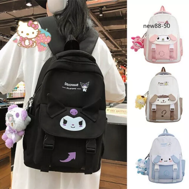 My Melody Kuromi Cinnamoroll Backpack Travel Computer Bag Student Schoolbag Gift