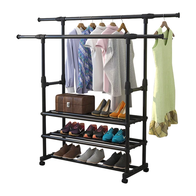 Commercial grade garment top rack with tweed cover
