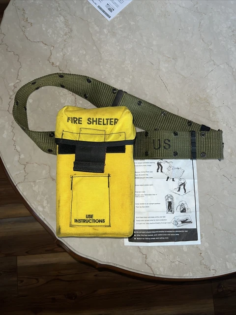 FSS Wildland Fire Fighting Fire Shelter NFPA 1977 Unused (But Carried) ~ Belt