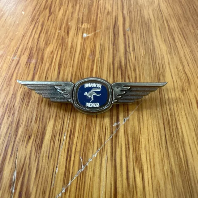 Australian Airlines Junior Flyer Plastic Air Wings Badge