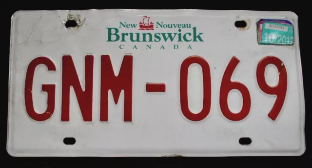 Nummernschild Mit Plakette - Original Aus New Brunswick Canada / Kanada  (9)