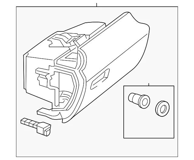 Genuine Mercedes-Benz Glove Box Assembly 172-680-02-91-8Q84