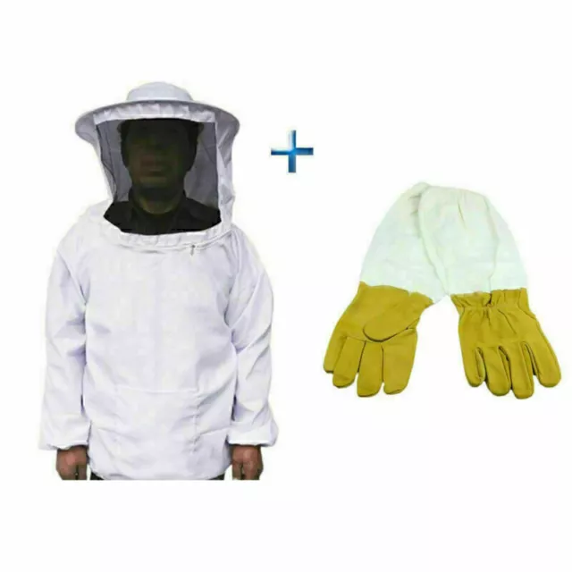 Beekeepers Schutzanzug Imkerjacke Hut Schleier Imker Jacke Imkerei Handschuhe zc