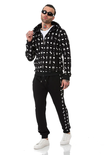 Redbridge Uomo Tuta da Jogging Set Sportivo Track-Suit Felpa con Cappuccio