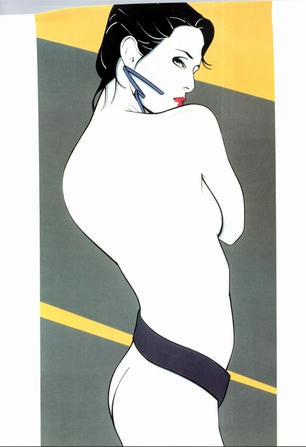 12" x 9" single print - from 1985 Patrick Nagel hardback book - Vintage n 12" x 9" single print - from 1985 Patrick Nagel hardback book - Vintage n