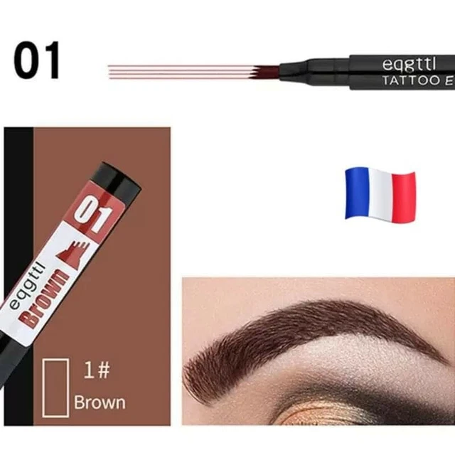 Crayon à Sourcils Waterproof YES LOVE - Tenue 24h, Effet Mat Naturel Marron