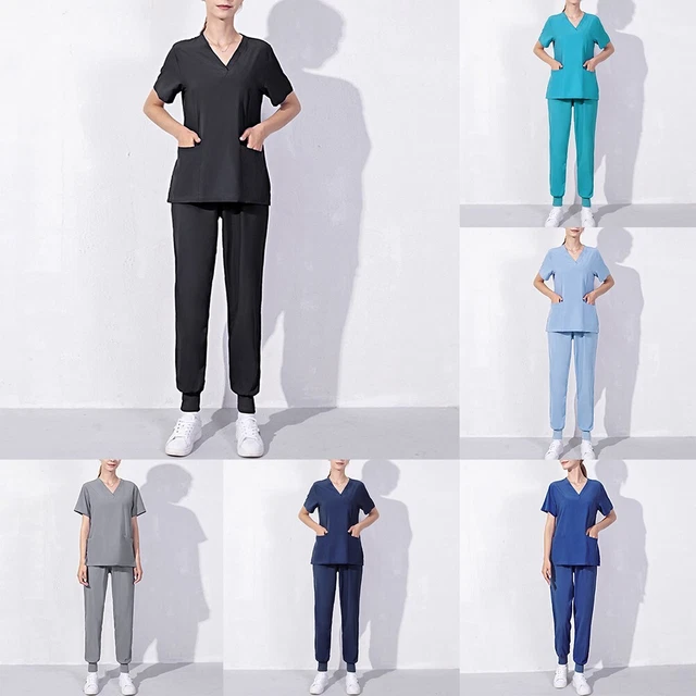 Set peeling blu navy nero azzurro azzurro donne uomini ospedale lavoro