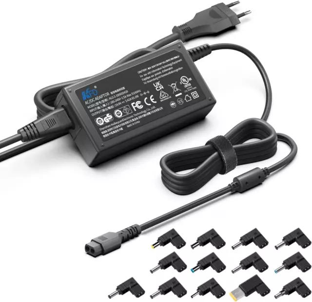 65W Chargeur Universel Pour Ordinateur Portable ASUS Acer Sony HP + 13 Embouts 2