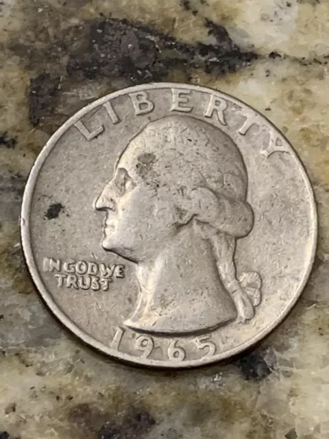1965 Liberty Quarter No Mint,  Lettering Error I&N + T & Y In Liberty