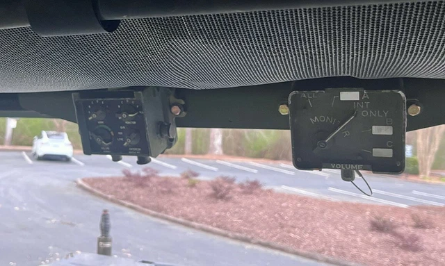 HMMWV Mount For 2 VIC-1 or VIC-3 Intercom Crew Boxes Military Humvee M998 M1025