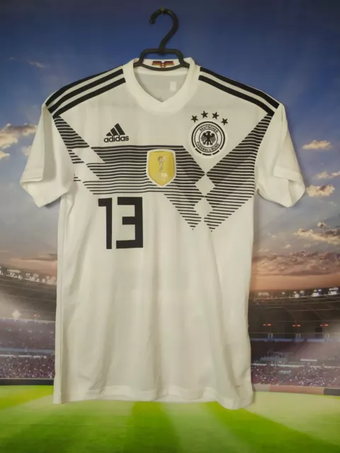 Muller Germany Team Jersey Home Football Shirt 2018 Adidas Mens Size XS