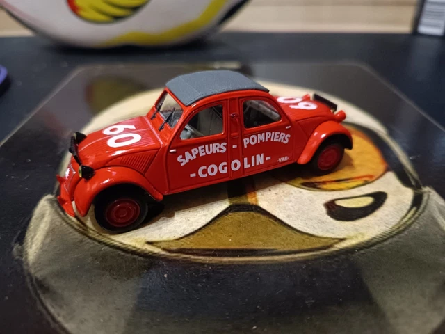 Citroën 2CV des pompiers de Cogolin No. 8 (Rood) (9cm) (FR) 1:43 Norev
